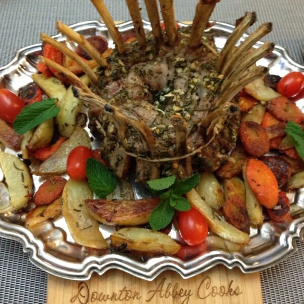 Impress with Easy Crown Roast of Lamb Downton Abbey Cooks Gilded