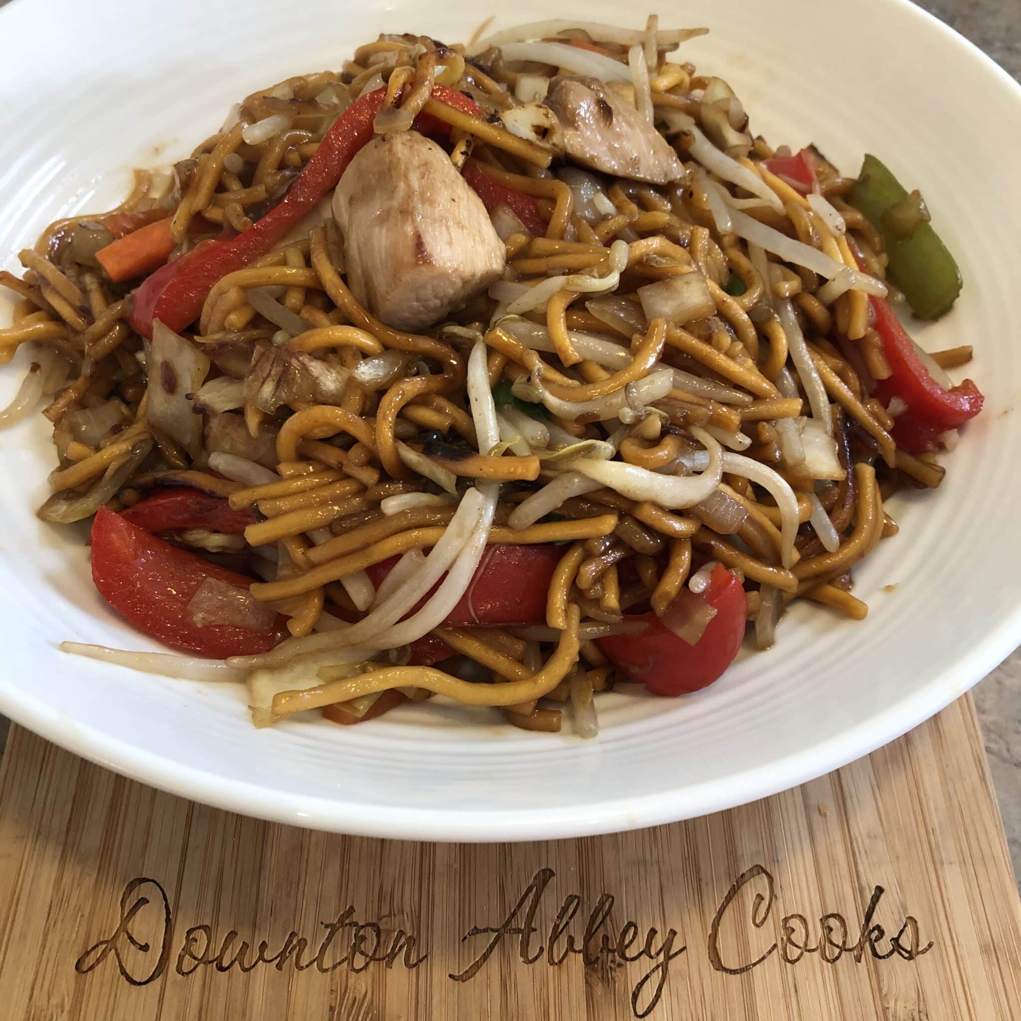 Easy Classic Chicken Chow Mein - Downton Abbey | Gilded Age Cooks