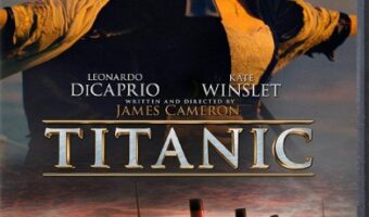 Cover of Titanic movie featuring Leonardo Decpario and Kate Winslet